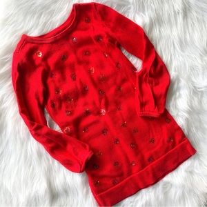Girl’s Red Gap Sweater Dress